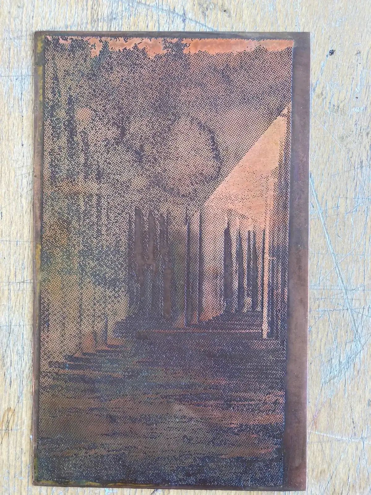 Copper test plate