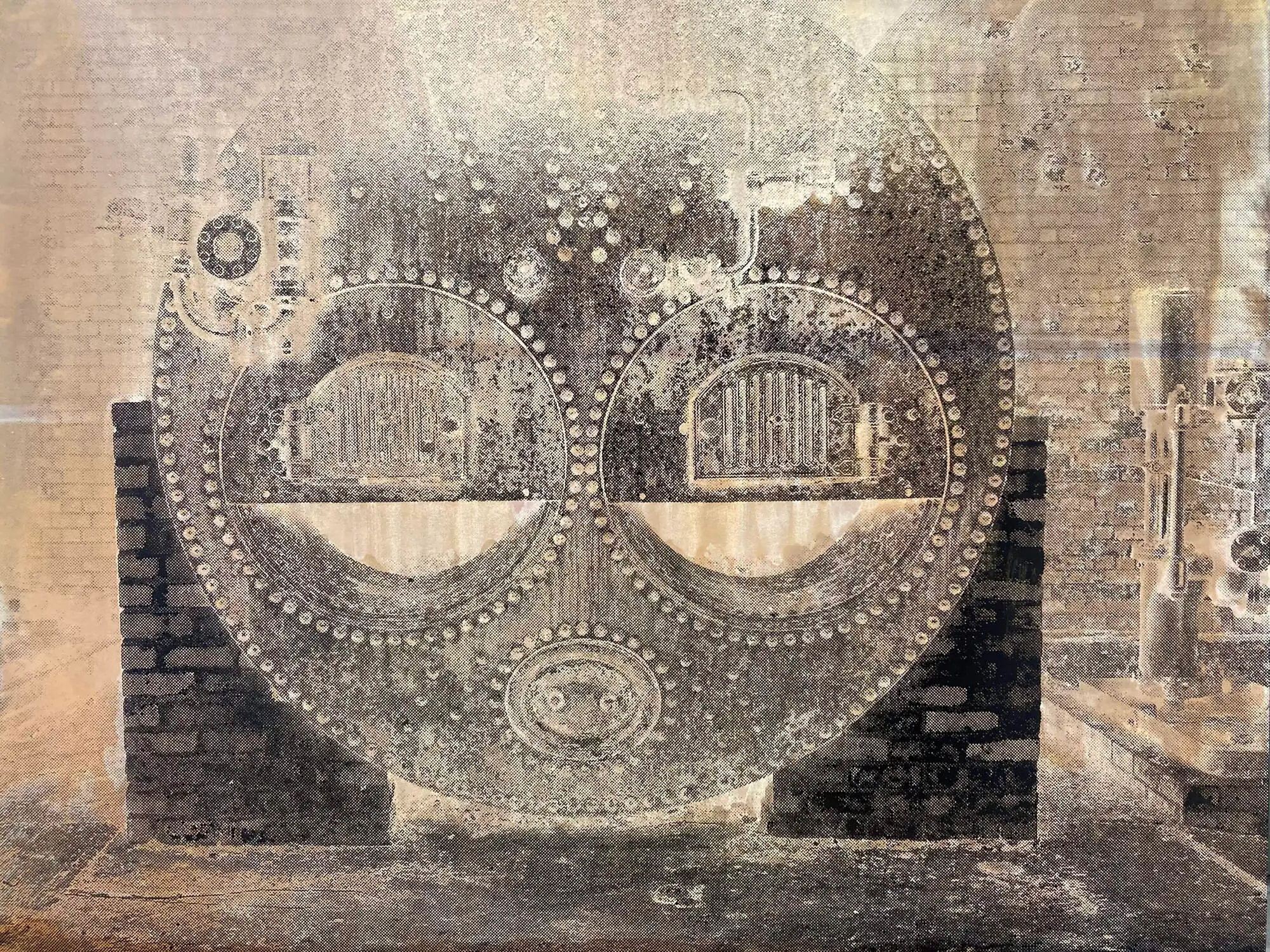 Photograph taken at disused tin plate foundry Kidwelly, South Wales