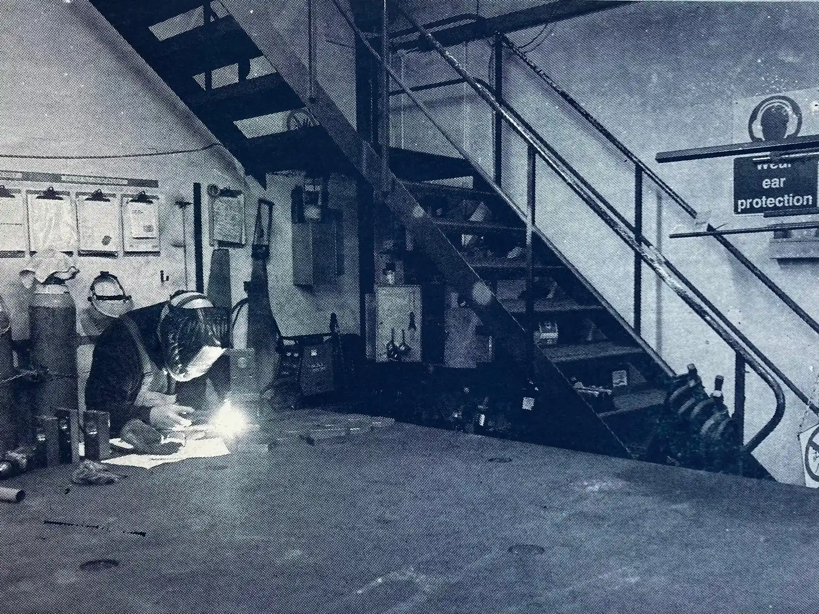 Printed from the copper matrix