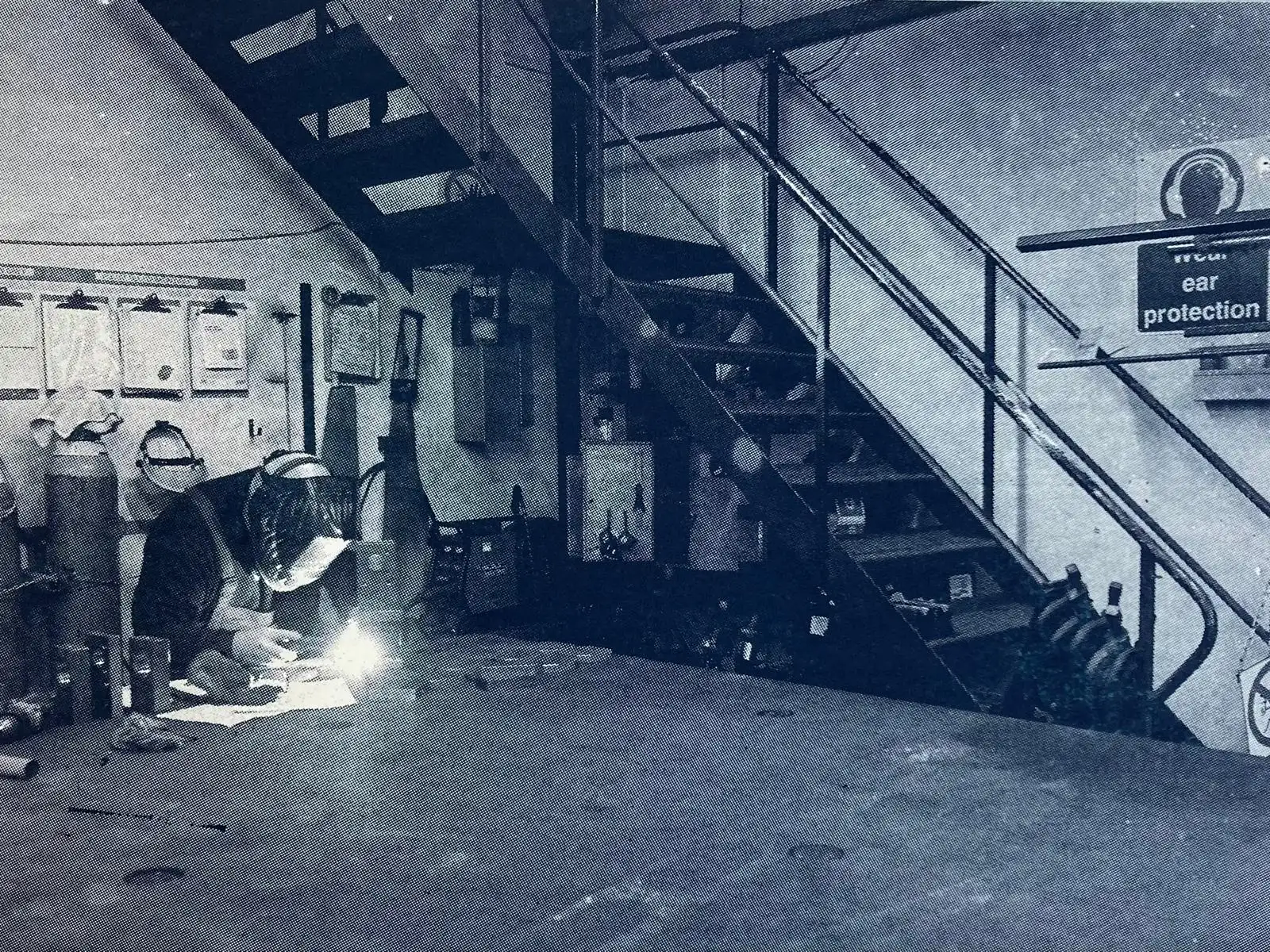 Printed from the copper matrix